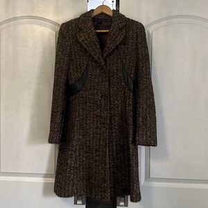 Brown tweed Via Spiga women’s coat!! Great condition!! Size 6